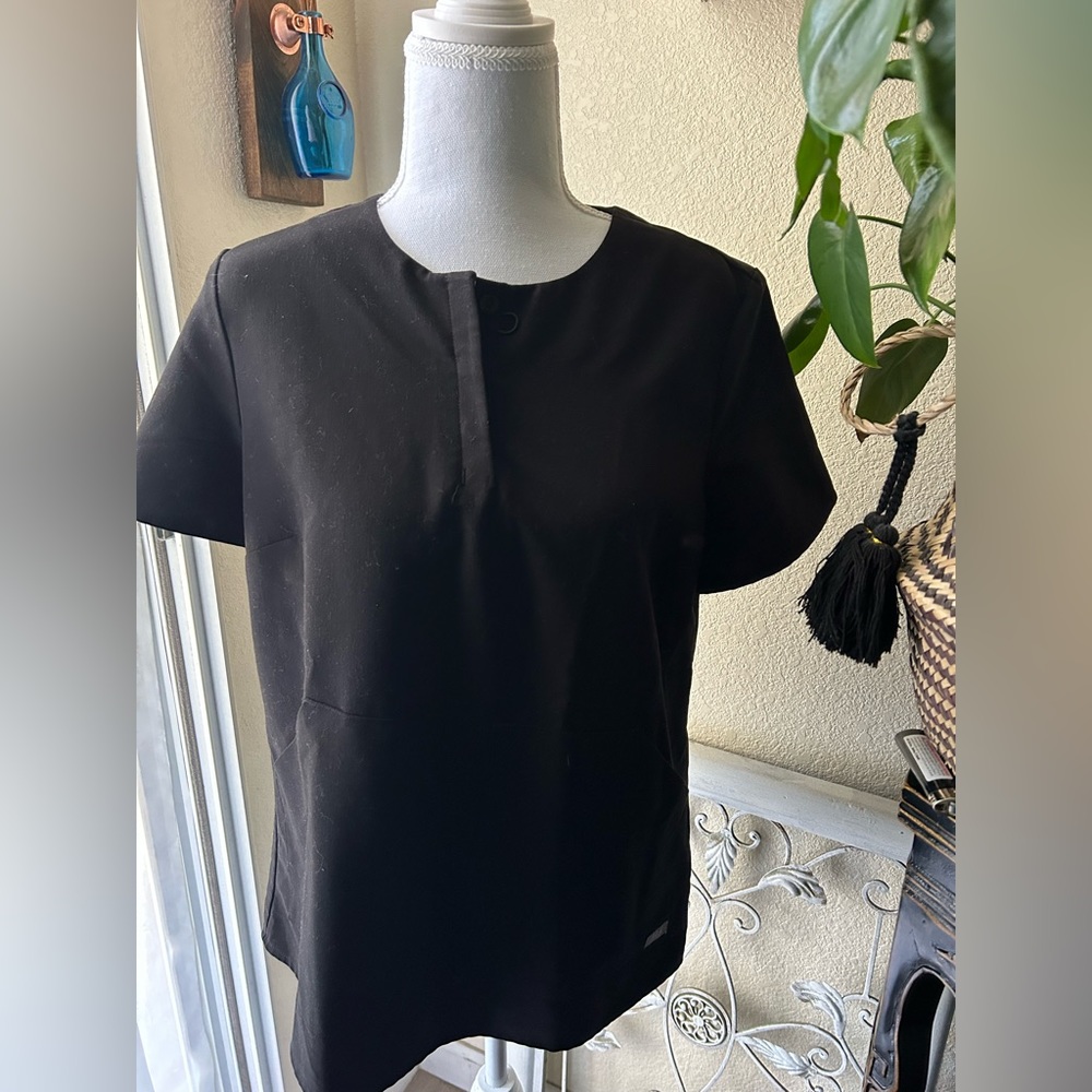 Figs scrub top. Black . Size small. Worn once.